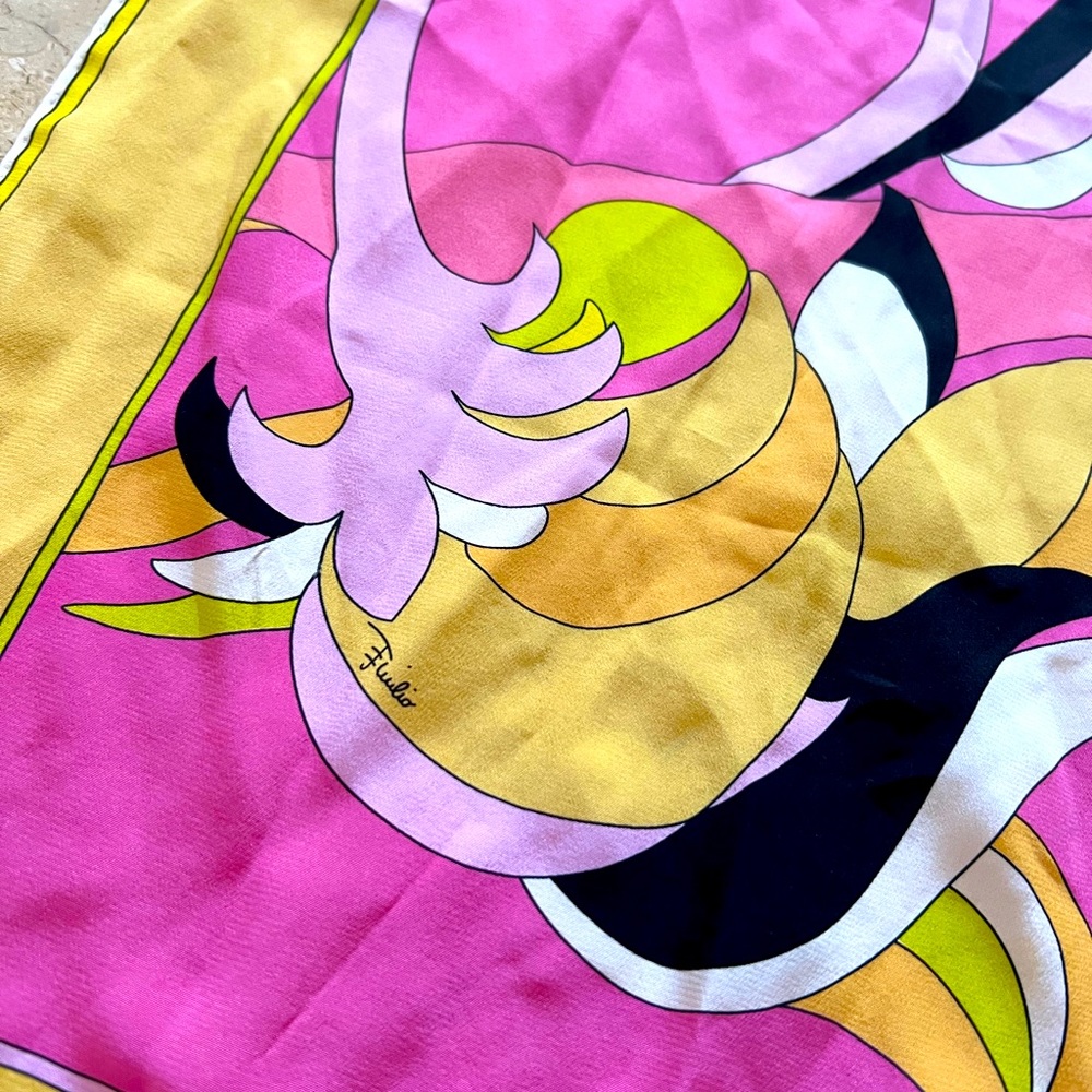 Emilio Pucci Long Silk Scarf